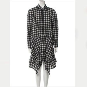 GANNI GINGHAM CHECK SEERSUCKER SHIRT DRESS / SZ 38 / US 8